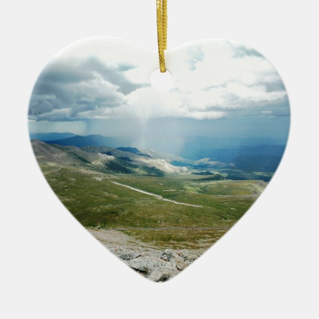 Gebirgssun-Strahlen Keramikornament (Vorne)