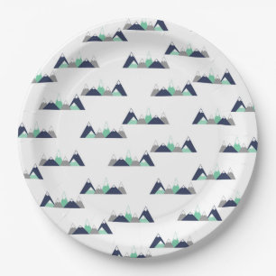 GebirgsThemed Baby-Duschen-Papier-Teller Pappteller