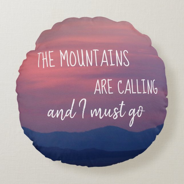 Gebirgsthemenorientiertes Kissen mit (Vorderseite)