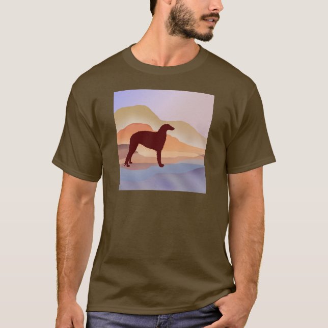 GebirgsTrugbildBorzoi T-Shirt (Vorderseite)