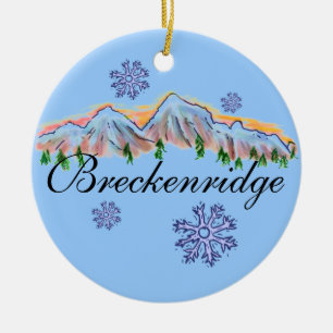 Gebirgsverzierung Breckenridges Colorado Keramikornament