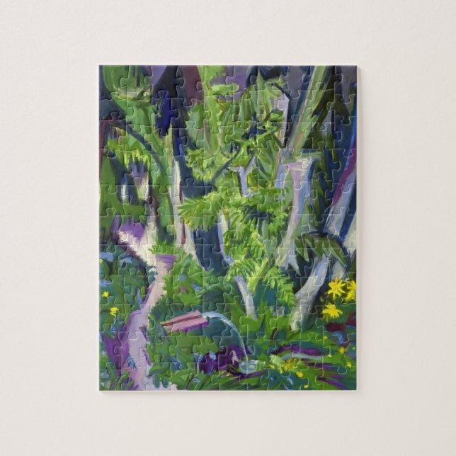 Gebirgswald Ernst Ludwig Kirchner- Puzzle (Vertikal)