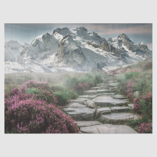 Gebirgswanderpapier Seidenpapier (Vorderseite)