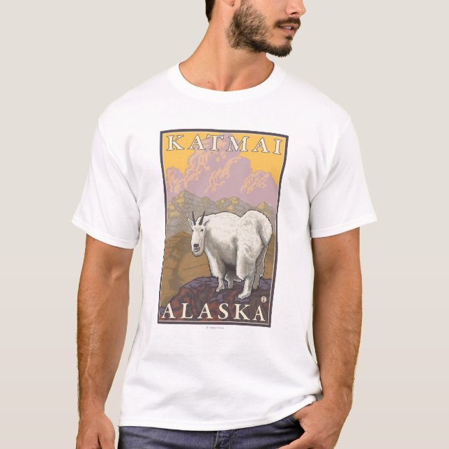 Gebirgsziege - Katmai, Alaska T-Shirt (Vorderseite)