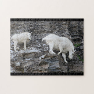 Gebirgsziege mit Baby Puzzle
