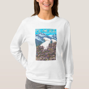 Gebirgsziegen-Szene - Glacier Nationalpark, T-Shirt