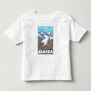 Gebirgsziegen-Szene - Sitka, Alaska Kleinkind T-shirt