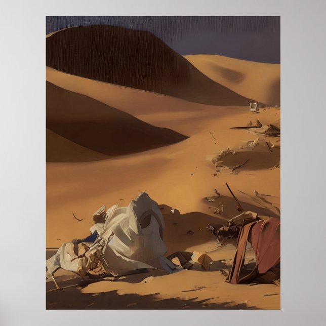 Gebirgt einen verzweifelten und einen Baum mit Obj Poster (Vorne)