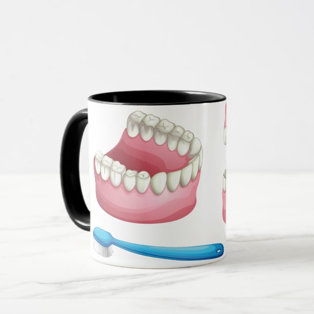 Gebiss-Tasse Tasse (Vorderseite Links)