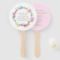 Gebläse für das Hochzeitsrosa Boho Federbeine und