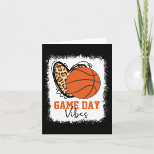 Gebleicht Bysketbyll Game Day Vibes Bysketbyll Mam Karte