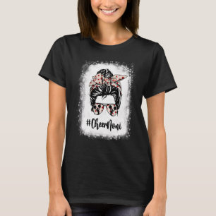 gebleicht Cheer Noni Messy Bun Cheerleader Mother T-Shirt
