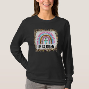 gebleicht Er ist Risopard Leopard Rainbow Christli T-Shirt