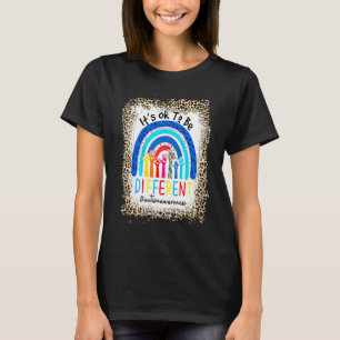 Gebleicht Es ist okay, anders zu sein Autismus-Bew T-Shirt