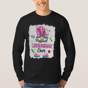 gebleicht Funny Hoppiest Librarian Kariert Gnome B T-Shirt