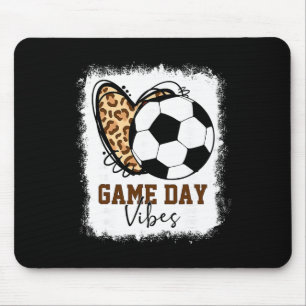 Gebleicht Fußball-Spieltag Stimmung Fußball-Mama S Mousepad