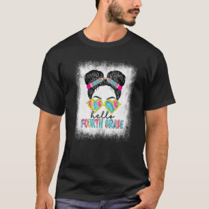 gebleicht Hallo vierte Klasse wenig Miss zurück zu T-Shirt