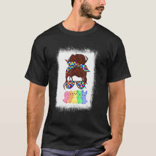 Gebleicht Lesbische Stolz Katze Lgbt Schwule Flagg T-Shirt