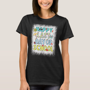 Gebleicht letzten Tag der Schule Beach Vibes Hell T-Shirt