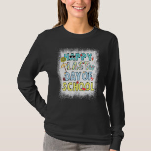 Gebleicht letzten Tag der Schule Beach Vibes Hell T-Shirt