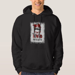 gebleicht Messy Bun One Love Ankläger Valentine' Hoodie