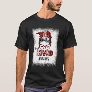 gebleicht Messy Bun One Loved Fundraiser Valentine T-Shirt