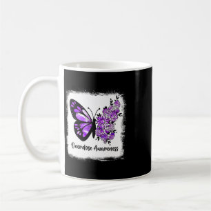Gebleicht Schmetterling Daisy Violettes Band Überd Kaffeetasse