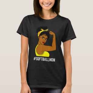 gebleicht Softball Mama Leben mit Leopard und Mess T-Shirt