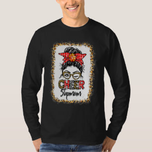 Gebleichte Cheer Stepmom Cheerleading Unordentlich T-Shirt