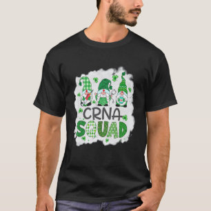 Gebleichte Crna-Squad-Gnomies-Patricks-Day-Kranken T-Shirt