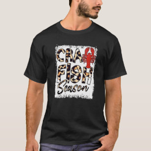 Gebleichte Flusskrebssaison Leopard Crawfish Meere T-Shirt