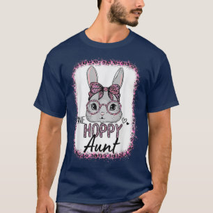 Gebleichte Leopard Pink Sonnenbrille Ostern Hase E T-Shirt