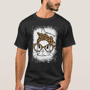 gebleichte Rabbit Bunny Wearing Leopard Brillen Ni T-Shirt