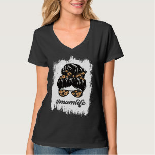 Gebleichte Sonnenblumen-Mom-Leben-Shirts zum Mutte T-Shirt