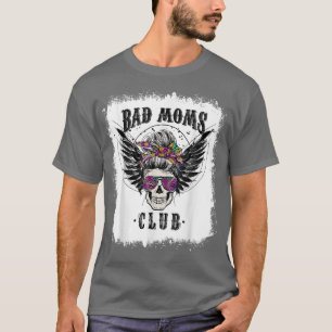 Gebleichtes Böse-Mutter-Clubs-Totenkopf-Unordentli T-Shirt