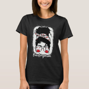 Gebleichtes Bowling-Mutter-Leben mit Leopard-Unord T-Shirt