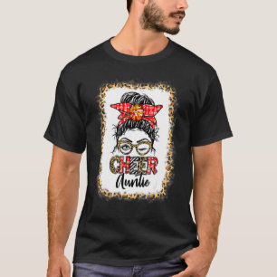 Gebleichtes Cheer Tante Cheerleading Unordentliche T-Shirt