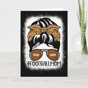 Gebleichtes Football-Mom-Leben mit Leopard und Uno Karte