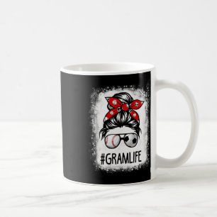 Gebleichtes Gram-Leben Fußball Unordentlicher Dutt Kaffeetasse