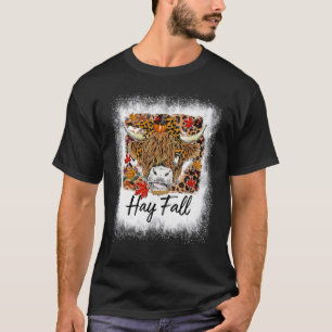 Gebleichtes Heu Herbst Highland-Kuh Herbstlaub Dan T-Shirt