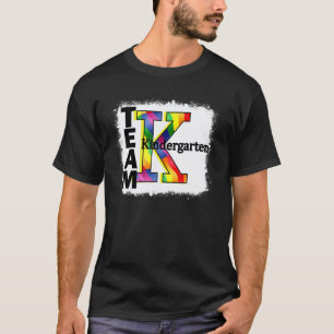 Gebleichtes Lehrer- und Schüler-Team Kindergarten  T-Shirt
