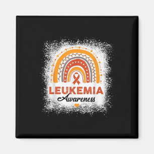 Gebleichtes Leukämie-Bewusstsein Gebleichter Regen Magnet