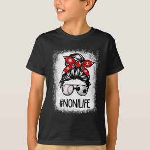 Gebleichtes Noni-Leben Fußball Unordentlicher Knot T-Shirt