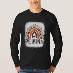 Gebleichtes Sei Freundlich Leopard Regenbogen Anti T-Shirt