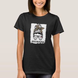 Gebleichtes Volleyball-Mutter-Leben Leopard Unorde T-Shirt