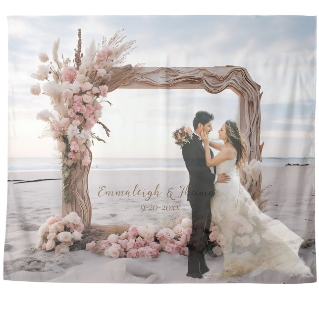 Geblendete Eleganz Driftwood Square Rahmen Wandteppich (Von Creator hochgeladen)