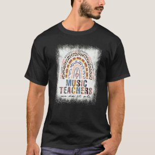 geblendete Rainbow-Musiklehrer Wir machen es alles T-Shirt