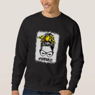 geblendete Softball Mawmaw Messy Bun Game Day Mutt Sweatshirt