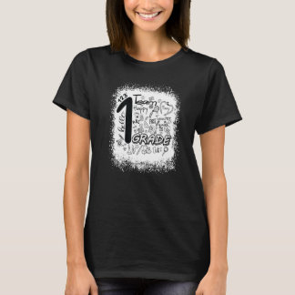 geblendete Typografie 1. Klasse Lehrerin zurück T-Shirt
