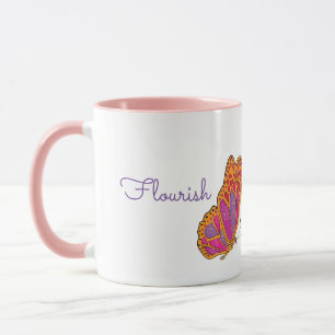 "Geblüht" Frühjahrsschmetterling-Tasse Tasse